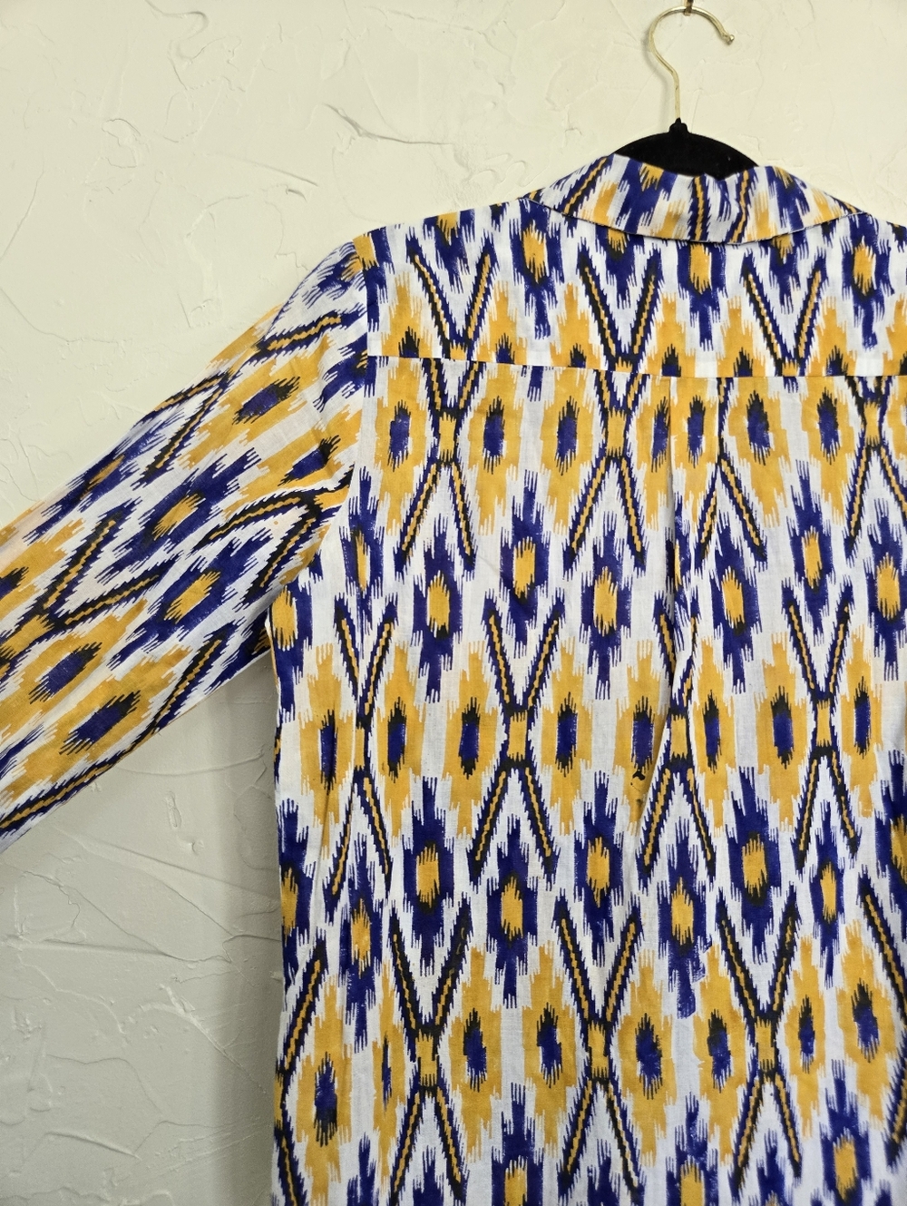 Roberta Roller Rabbit Blue Yellow Patterned Block… - image 4